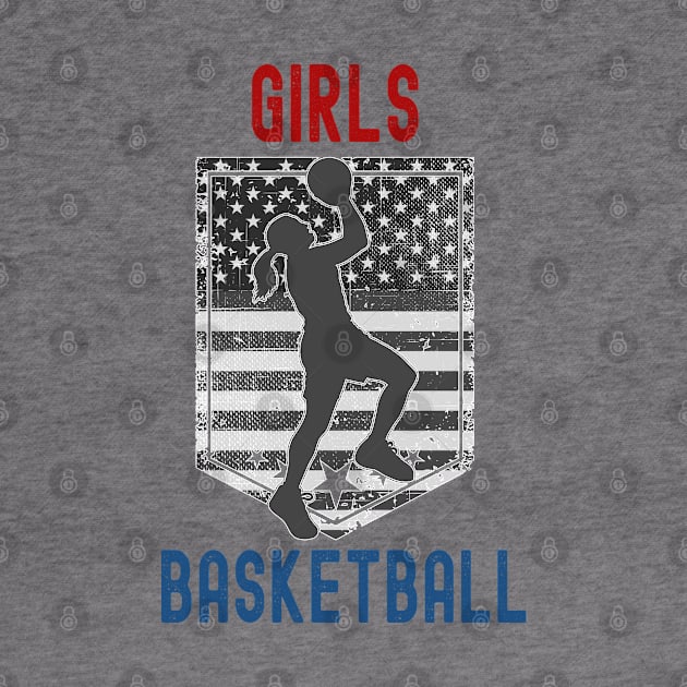 Girls Basketball, USA Basketball by Cor Designs